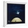 Nighttime View of Building by Architect Jeffrey Lindsay, in Newport Dunes Park, Newport, CA, 1958-Allan Grant-Framed Photographic Print