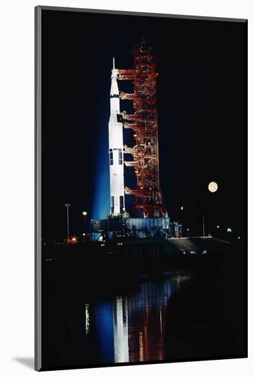 Nighttime View of the Apollo 17 Spacecraft-null-Mounted Photographic Print