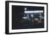 Nighttime View of the Cars at the Entrance to the Detroit-Windsor Tunnel, Detroit, Michigan, 1959-Fritz Goro-Framed Photographic Print