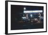 Nighttime View of the Cars at the Entrance to the Detroit-Windsor Tunnel, Detroit, Michigan, 1959-Fritz Goro-Framed Photographic Print