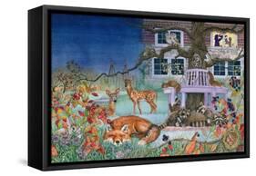 Nighttime Visitors-Wendy Edelson-Framed Stretched Canvas