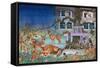 Nighttime Visitors-Wendy Edelson-Framed Stretched Canvas