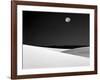 Nighttime with Full Moon Over the Desert, White Sands National Monument, New Mexico, USA-Jim Zuckerman-Framed Photographic Print