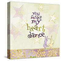 Nighty Night Bunny - You Make My Heart Dance-Robbin Rawlings-Stretched Canvas