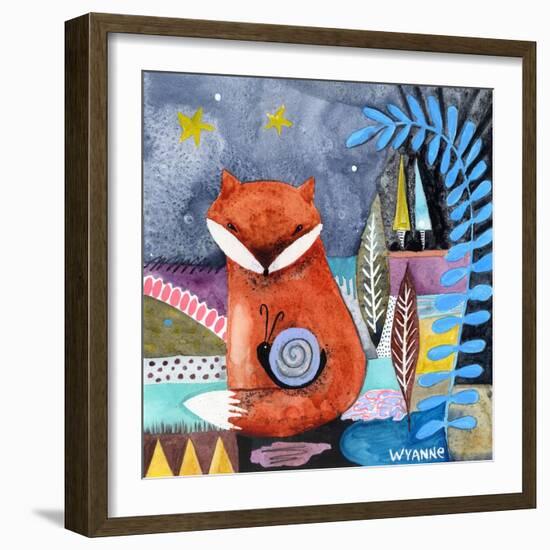 Nighty Nite Fox-Wyanne-Framed Giclee Print