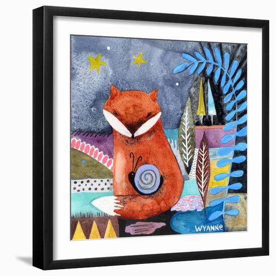 Nighty Nite Fox-Wyanne-Framed Giclee Print