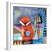 Nighty Nite Fox-Wyanne-Framed Giclee Print