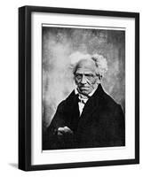 Nihilism: Arthur Schopenhauer, German Philosopher, 19th Century-null-Framed Giclee Print