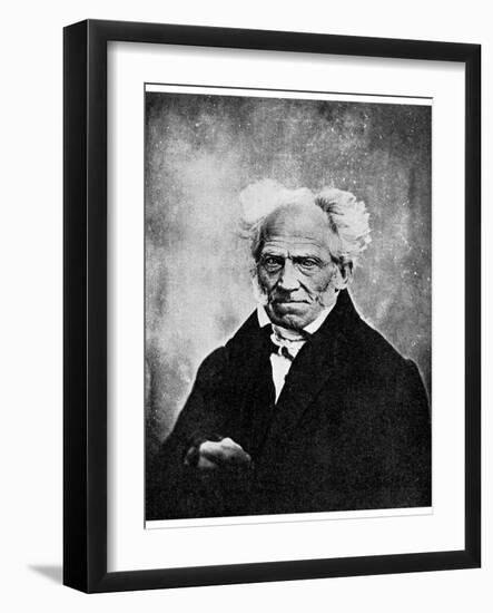 Nihilism: Arthur Schopenhauer, German Philosopher, 19th Century-null-Framed Giclee Print
