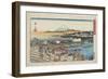 Nihon-Bashi Bridge-Utagawa Hiroshige-Framed Giclee Print