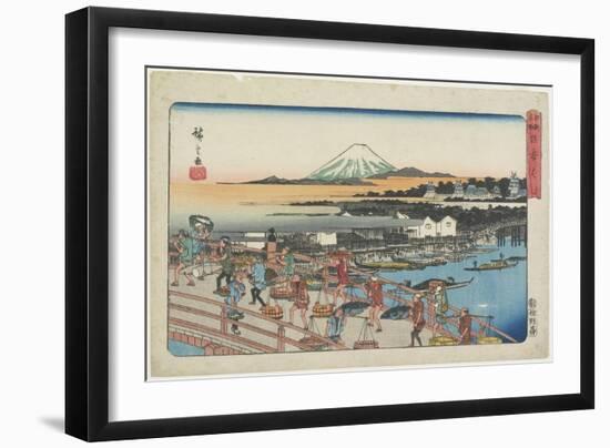 Nihon-Bashi Bridge-Utagawa Hiroshige-Framed Giclee Print