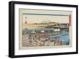 Nihon-Bashi Bridge-Utagawa Hiroshige-Framed Giclee Print