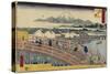 Nihonbashi Bridge, 1830-1858-Utagawa Hiroshige-Stretched Canvas