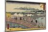Nihonbashi Bridge, 1830-1858-Utagawa Hiroshige-Mounted Giclee Print