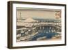 Nihonbashi, Clearing after Snow-Ando Hiroshige-Framed Giclee Print