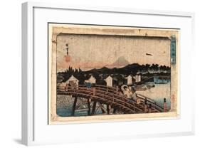 Nihonbashi No Hakuu-Utagawa Hiroshige-Framed Giclee Print