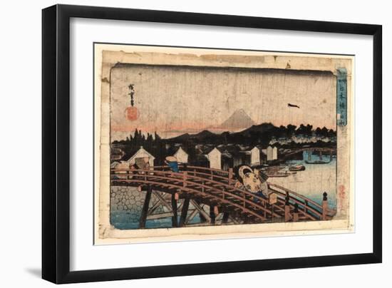 Nihonbashi No Hakuu-Utagawa Hiroshige-Framed Giclee Print