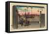 Nihonbashi-Utagawa Hiroshige-Framed Stretched Canvas