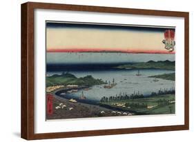 Niigata in Echigo Province, August 1858-Utagawa Hiroshige-Framed Giclee Print