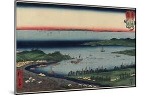 Niigata in Echigo Province, August 1858-Utagawa Hiroshige-Mounted Giclee Print