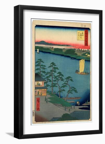 Niijuku No Watashi-Utagawa Hiroshige-Framed Giclee Print