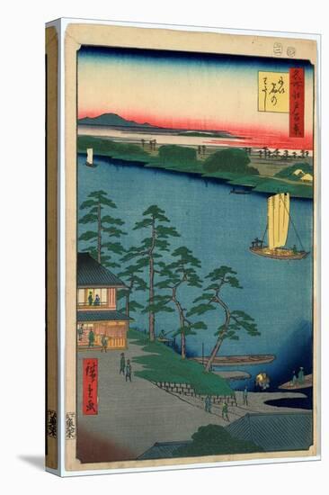 Niijuku No Watashi-Utagawa Hiroshige-Stretched Canvas