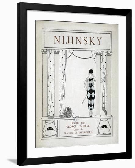 Nijinsky, from the Series 'Designs on the Dances of Vaskac Nijinsky'-Georges Barbier-Framed Giclee Print