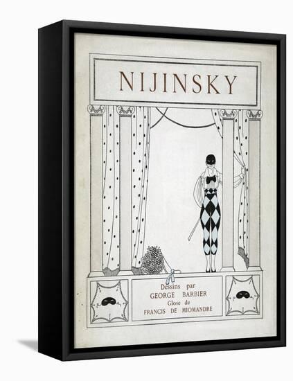 Nijinsky, from the Series 'Designs on the Dances of Vaskac Nijinsky'-Georges Barbier-Framed Stretched Canvas