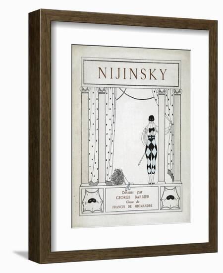 Nijinsky, from the Series 'Designs on the Dances of Vaskac Nijinsky'-Georges Barbier-Framed Giclee Print