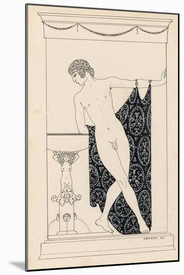 Nijinsky in 'Narcisse', 1911-Georges Barbier-Mounted Giclee Print