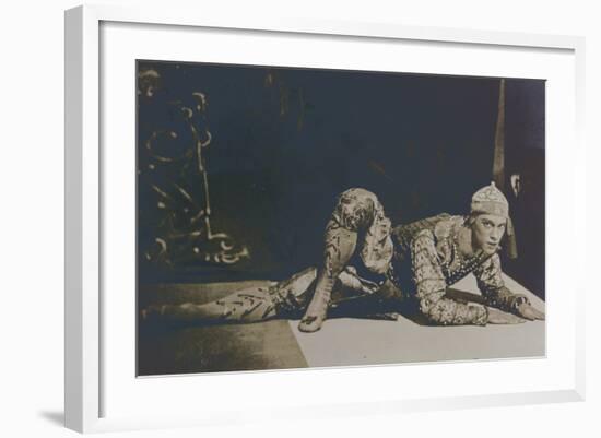 Nijinsky Performing the Danse Siamoise from 'Les Orientales' by Foquine-French Photographer-Framed Photographic Print