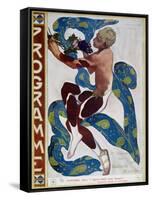 Nijinsky's Faun Costume in "L'Apres Midi D'Un Faune" by Claude Debussy-Leon Bakst-Framed Stretched Canvas