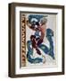 Nijinsky's Faun Costume in "L'Apres Midi D'Un Faune" by Claude Debussy-Leon Bakst-Framed Premium Giclee Print