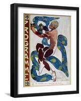 Nijinsky's Faun Costume in "L'Apres Midi D'Un Faune" by Claude Debussy-Leon Bakst-Framed Giclee Print