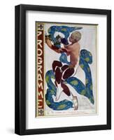 Nijinsky's Faun Costume in "L'Apres Midi D'Un Faune" by Claude Debussy-Leon Bakst-Framed Giclee Print