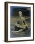 Nijinsky Sitting Cross-Legged, Dressed as Prince Igor, 1912-null-Framed Premium Photographic Print