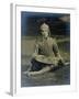 Nijinsky Sitting Cross-Legged, Dressed as Prince Igor, 1912-null-Framed Photographic Print