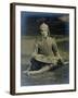 Nijinsky Sitting Cross-Legged, Dressed as Prince Igor, 1912-null-Framed Photographic Print