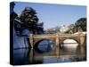 Niju-Bashi Bridge of Moat of Imperial Palace, Tokyo, Japan-null-Stretched Canvas