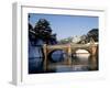 Niju-Bashi Bridge of Moat of Imperial Palace, Tokyo, Japan-null-Framed Photographic Print