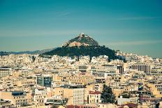 View of Athens City from the Acropolis Hill-NikD90-Laminated Photographic Print