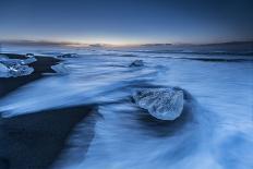 Diamond Beach in Iceland in the Blue Hour in the Morning-Niki Haselwanter-Photographic Print