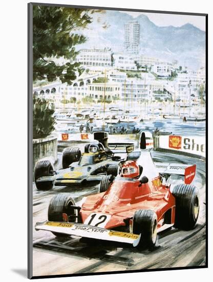 Niki Lauda-Graham Coton-Mounted Giclee Print