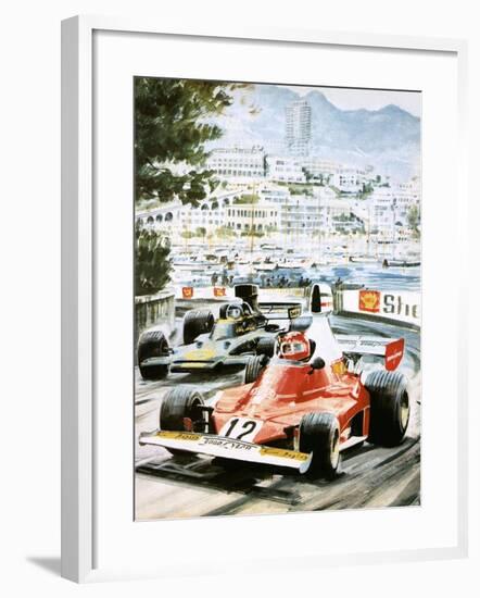 Niki Lauda-Graham Coton-Framed Giclee Print