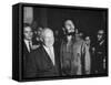 Nikita Khrushchev and Fidel Castro Attending United Nations Sessions-null-Framed Stretched Canvas