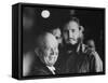 Nikita Khrushchev and Fidel Castro During their Meeting at the United Nations Assembly Session-null-Framed Stretched Canvas