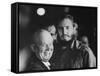 Nikita Khrushchev and Fidel Castro During their Meeting at the United Nations Assembly Session-null-Framed Stretched Canvas