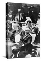 Nikita Khrushchev at a meeting of the United Nations General Assembly in New York, 1960-Warren K. Leffler-Stretched Canvas