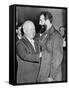 Nikita Khrushchev Greets Fidel Castro at the Russian Legation, NYC, Sept. 23, 1960-null-Framed Stretched Canvas