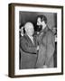 Nikita Khrushchev Greets Fidel Castro at the Russian Legation, NYC, Sept. 23, 1960-null-Framed Photo